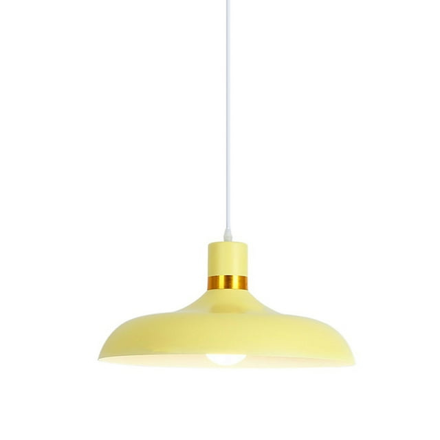 Modern Minimalism Colorful Pendant Light Fixture, Simple Metal Aluminum Pendant Lighting, Retro Farmhouse Pendant Lamp, Pendant Light for Over Dining Room Table Kitchen Island Cafe