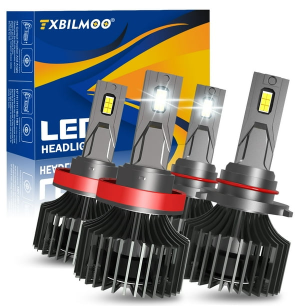 TXBILMOO 4x 9005 H11 High/Low Beam LED Headlight Bulbs For Chevy
