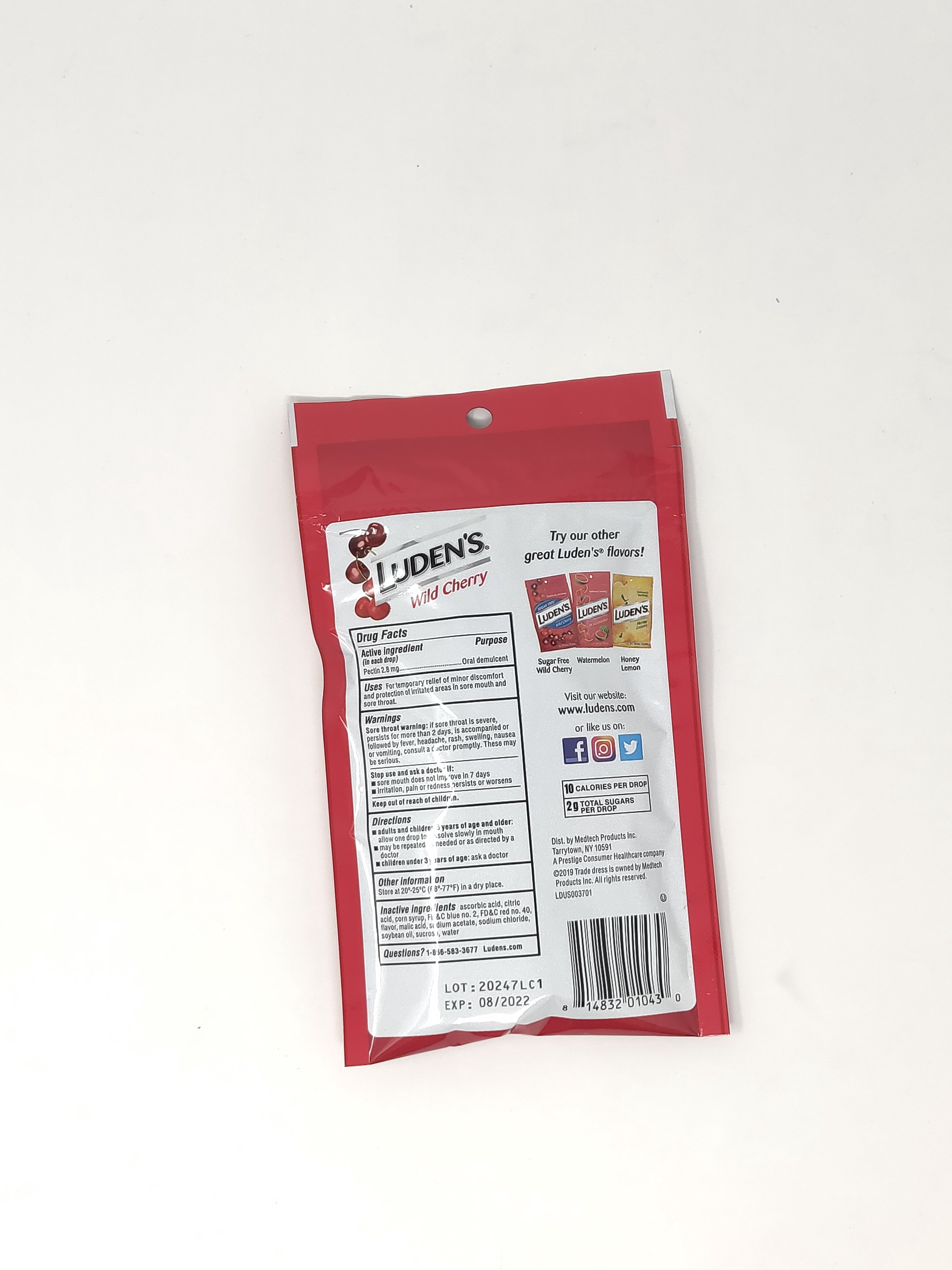 Luden's Wild Cherry Pectin Throat Lozenges - 12 Pack x 30 Drops Value Pack