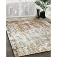 thumbnail image 2 of Ahgly Company Indoor Square Abstract Dark Almond Brown Abstract Area Rugs, 3' Square, 2 of 6