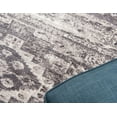thumbnail image 5 of Unique Loom Basilica Collection Area Rug - Malasana (5' Round Gray/Beige), 5 of 6