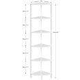 thumbnail image 3 of Estantería IRCPEN CS-001W1 con 6 niveles, esquina, 160 cm, blanca, 3 of 7