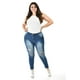 thumbnail image 5 of Jeans skinny con detalles desgarrados /Tallas Extras, 199 (Azul medio) azul 42, 5 of 6