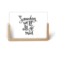thumbnail image 1 of Someday We'll All Go Mad Quote Photo Wooden Photo Frame Tabletop Display, 1 of 3