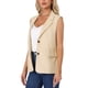 thumbnail image 4 of CHALECO SIN MANGAS INSPIRE CHIC para traje de oficina casual de negocios para mujeres S Beige, 4 of 6