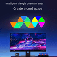 thumbnail image 1 of Lámpara de empalme triangular, lámpara cuántica, tablero de luz impar de tres lados, lámpara de ambiente de fondo para TV de hogar inteligente de deportes electrónicos, 1 of 5