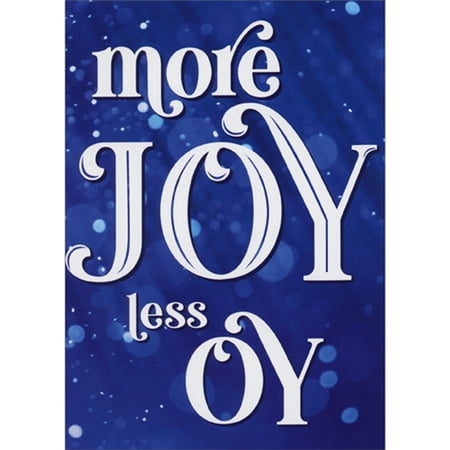 More Joy Less Oy Hanukkah Greeting Cards, Box of 10