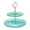The Pioneer Woman Two-Tiered Glass Server, Teal