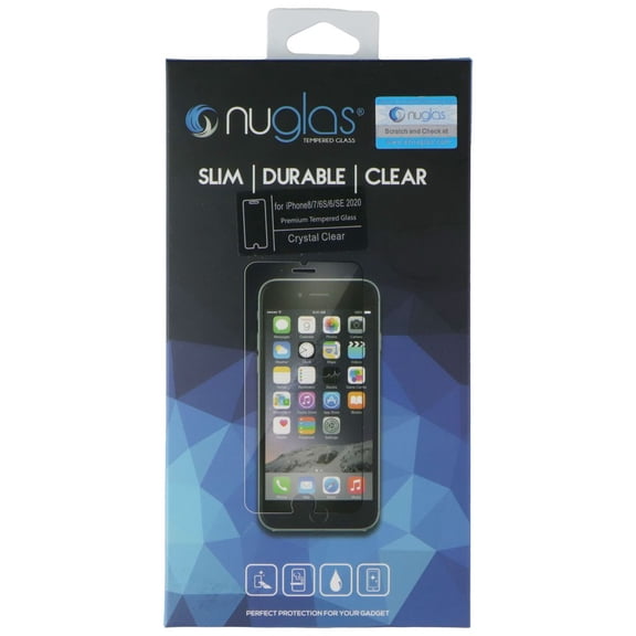 Nuglas Crystal Clear Tempered Glass for Apple iPhone 8/7/6S/6/SE 2020 - Clear