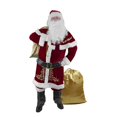 thumbnail image 2 of Conjunto de disfraz de Papá Noel para hombre, traje de Papá Noel de terciopelo de lujo para adulto, 2 of 5