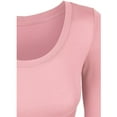 thumbnail image 4 of Long Sleeve Basic Crop Top Round Neck With Stretch, 4 of 164