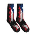 thumbnail image 4 of Athletic Socks Puerto-Rico-Flag Vintage Sport Running Calf Socks Crew Socks for Men Women, 4 of 7