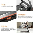thumbnail image 3 of SWERTOY Folding 3.5 HP Treadmill 330 LB Capacity for Home, 15% Manual Incline Running Machine with & Strong Shock Absorption, Easy Assembly & Space Saver for Home Office Workout, 3 of 8