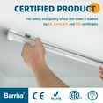 thumbnail image 6 of Barrina LED Shop Light 2ft, 20W 2500LM 6500K, T8 LED Light Fixture, Clear Cover, Ceiling and Utility Linkable Tube Lights for Room, Garage, Workbench, Warehouse, 2-Pack, 6 of 10