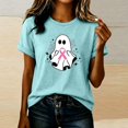thumbnail image 2 of IMENGL Tops for Women Short Sleeve Casual Neck Printed Graphic Tee Daily Outfits Loose Basic Women's Short Sleeve T Shirts,M-XXXL, 2 of 6