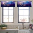 thumbnail image 4 of LALILO Kitchen Curtain Valance Morning Beach National Park Rod Pocket Window Curtain 52"x 18" Set of 2, 4 of 7