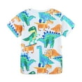 thumbnail image 5 of Hiijoy Toddler Boys Casual T-Shirt Cartoon Dinosaur Prints Short Sleeve T Shirt, Sizes 1-7, 5 of 5