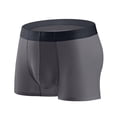 thumbnail image 1 of Men Ice Silk Flat Angle Underpants Loose Frivolous Breathable Elastic Exercise Home, 1 of 6