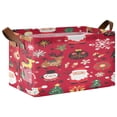thumbnail image 2 of BZSMCE Collapsible Fabric Cube Storage Bins Christmas Pattern Design Pattern Storage Box, 2 of 8