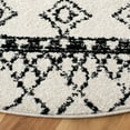 thumbnail image 4 of SAFAVIEH Tulum Coriander Moroccan Geometric Area Rug, 5' x 5' Round, Ivory/Black, 4 of 8