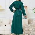 thumbnail image 4 of Amzcrzy Robes Musulmanes pour Femmes, Jupe en Polyester, Mode Été, Imprimé, Manches Longues, Robe Longue pour Femmes, 4 of 5