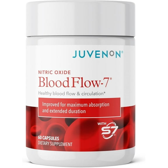 Juvenon BloodFlow-7 Nitric Oxide Supplement with Nitrosigine