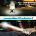 thumbnail image 5 of Teblint LED Camping Lantern Rechargeable, Dimmable Camping Light with Flashlight, Super Bright, Battery Powered Portable Emergency Lights for Power Outage, Hurricane, Storms, Camping Essentials, 5 of 9