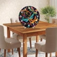 thumbnail image 5 of ZXCXRQFa Colorful Dragonfly Damask Flower Silent Non Ticking Wooden Clock 10 Inch, Round Wall Clock,Decorative for Living Room, Kitchen, Home,Bathroom, Bedroom, Office or School, 5 of 7