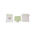 thumbnail image 2 of Chick Pea Baby Girl & Toddler Girl 3 PC Short Set, Sizes Newborn-24 Months, 2 of 2