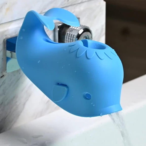 Silicone Whale Bath Spout Cover, Bathtub Tub Faucet Protector, Soft Spout Guard for Bath Time Safety