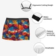 thumbnail image 3 of Susaid Colorful Hawaii Palms Print Men's Mesh Boxer Briefs Cooling Breathable Sports Underwear Wide Waistband Boxer Briefs W/Fly-XX-Large, 3 of 5