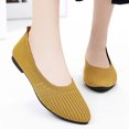 thumbnail image 2 of Sngxgn Women's Flats Shoes Dress Shoes Ballet Flats Comfortable Flats(Yellow,40), 2 of 8