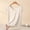 Beige, variant on Women's V Neck Cap Sleeve Loose Fit Top Lightweight Breathable Stretch Basic Layering Shirt Comfy Sleepwear Pajama Blouse L-4XL White