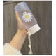 thumbnail image 3 of Botellas de agua de plástico transparente Margarita pequeña, 500ml, sin Bpa, creativa botella de agua esmerilada con cuerda portátil, taza de té de viaje Ns2, 3 of 4