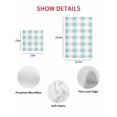 thumbnail image 7 of Aqua Plaid Kitchen Dish Towels for Drying Dishes Set of 3, Spring Summer Farmhouse Buffalo Checkered Waffle Weave Microfiber Hand Tea Bathroom Towels Quick Dry & Absorbent Towel 15.7x23.6, 7 of 7