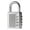 Silver, variant on Combination Lock 4 Digit Combination Padlock Outdoor School Lock Gym Locks Faucet Hardware Setfaucet Accessories Kitchen Faucet Parts Bathroom Faucet Parts Plumbing Fixtures Tap Hardware Replacement