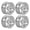 silver, variant on Plastic Wheel Hubs General Fit Plastic Wheel Rims 4pcs for Drift Cars 1/10 Scale Offering Superior Wear Resistance