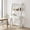 White, variant on Demi Bonn 3-Tier Ladder Bookshelf, Desk Bookcase with Countertop Drawer and 2 Shelves, Beige