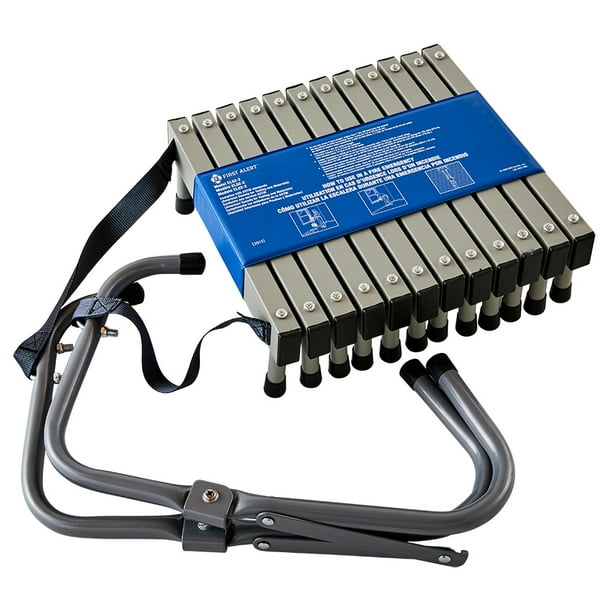First Alert EL522 Twostory Fire Escape Ladder, Steel, Antislip