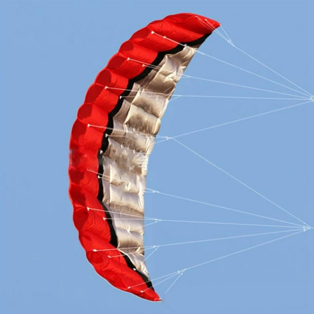 Juguetes DYNWAVEMX Parafoil de doble línea Surf cometas Rojo