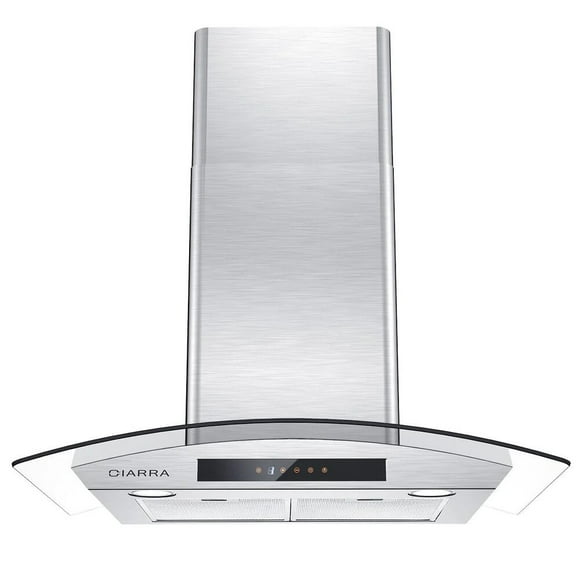 30" Wall Mount Range Hood, 450 CFM Kitchen Cooking Vent Fan Hoods