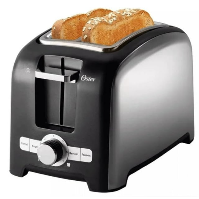 Oster Tostadora de 2 Rebanadas, Acero Inoxidable Cepillado