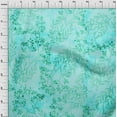 thumbnail image 4 of oneOone Velvet Aqua Blue Fabric Asian Craft Projects Decor Fabric Printed By The Yard 58 Inch Wide, 4 of 4