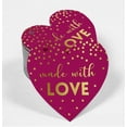 thumbnail image 2 of Inkdotpot 100 Pack Real Gold Foil Paper Tag Made With Love Wedding Favor Hang Tag, 2 of 6
