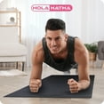 thumbnail image 6 of HolaHatha Lightweight Padded Foam Exercise Mat for Workout Activity, Medium, 6 of 12