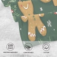 thumbnail image 5 of Yayeee 100% Cotton Hand Towels for Bathroom 16" x 28" Soft Absorbent Kitchen Towel, Beige Christmas Gingerbread, 5 of 7