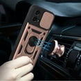 thumbnail image 3 of For Motorola Moto G Stylus 5G 2024 Hybrid Slide Camera Lens Cover with Ring Holder Kickstand Rugged Dual Layer PC Heavy Duty Cover ,Xpm Phone Case [ Rose Gold ], 3 of 9