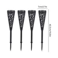 thumbnail image 3 of JHyouerji 4 Pcs Carved Plastic Cemetery Flower Vase with Ground Spike,Lightweight Break Resistant Grave Floral Holder 17x3x3 Inch Outdoor Yard Memorial Decor Gift, 3 of 8
