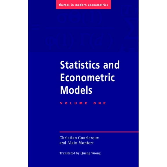 Statistics and Econometric Models, (Paperback)