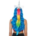 thumbnail image 2 of Silver Unicorn Horn Headband with Rainbow Wig Mane, 2 of 2